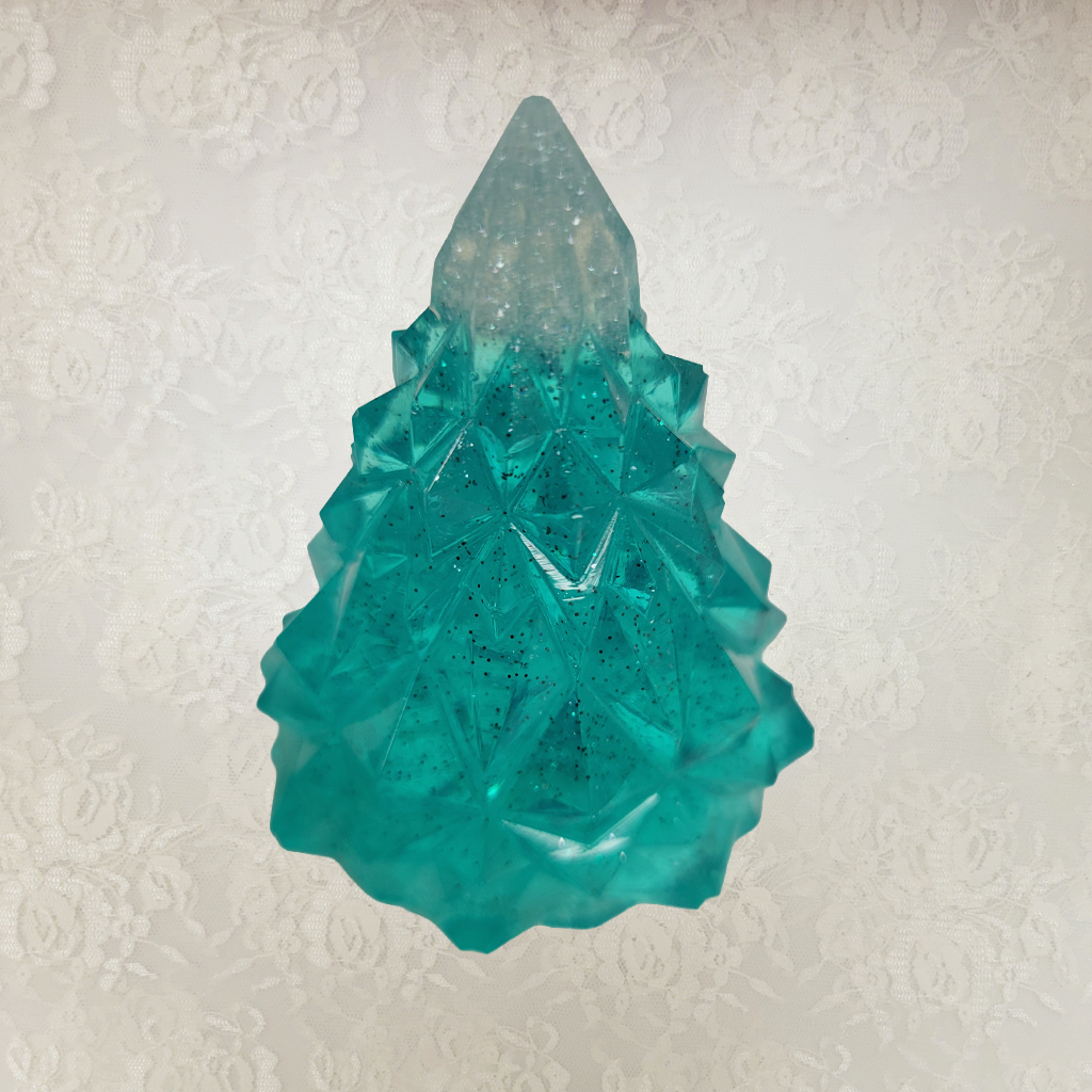 Christmas Tree Resin Décor, 4 Pack