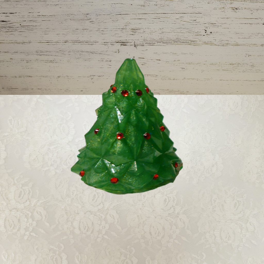 Christmas Tree Resin Décor, 5 Pack
