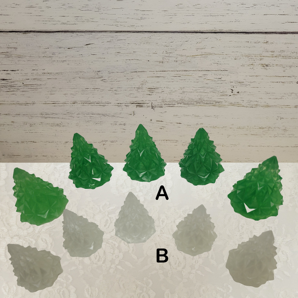 Christmas Tree Resin Décor, 5 Pack