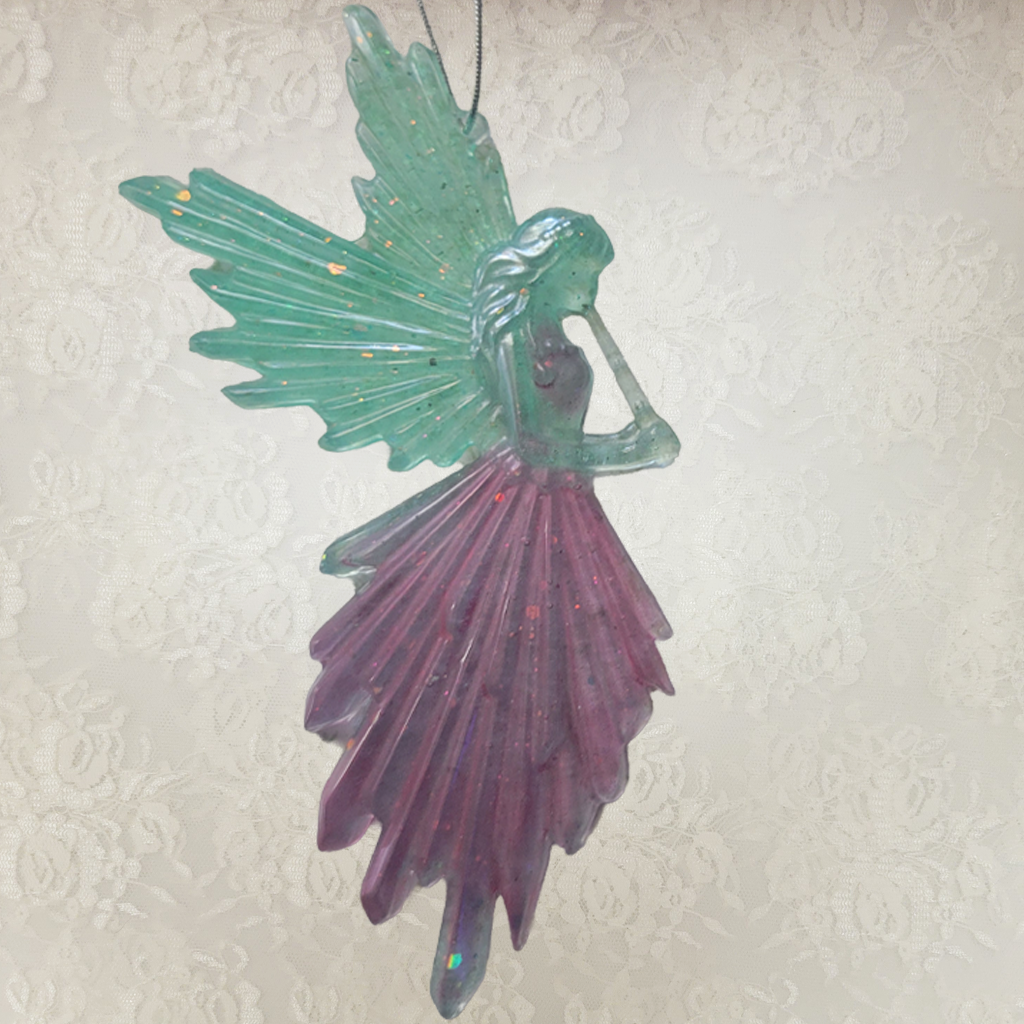 Angels Blowing Horns, 2 Pack Ornaments