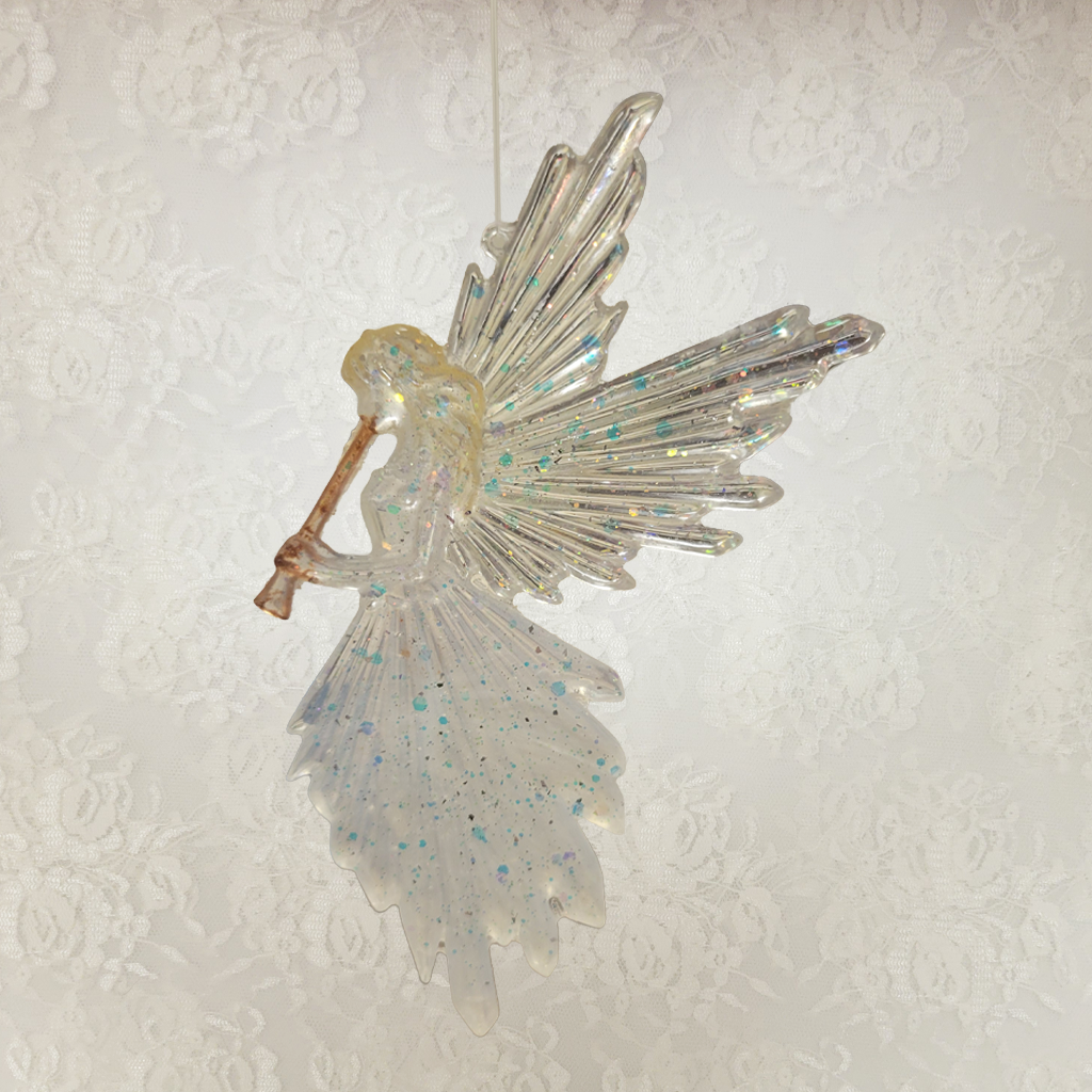Angels Blowing Horns, 2 Pack Ornaments