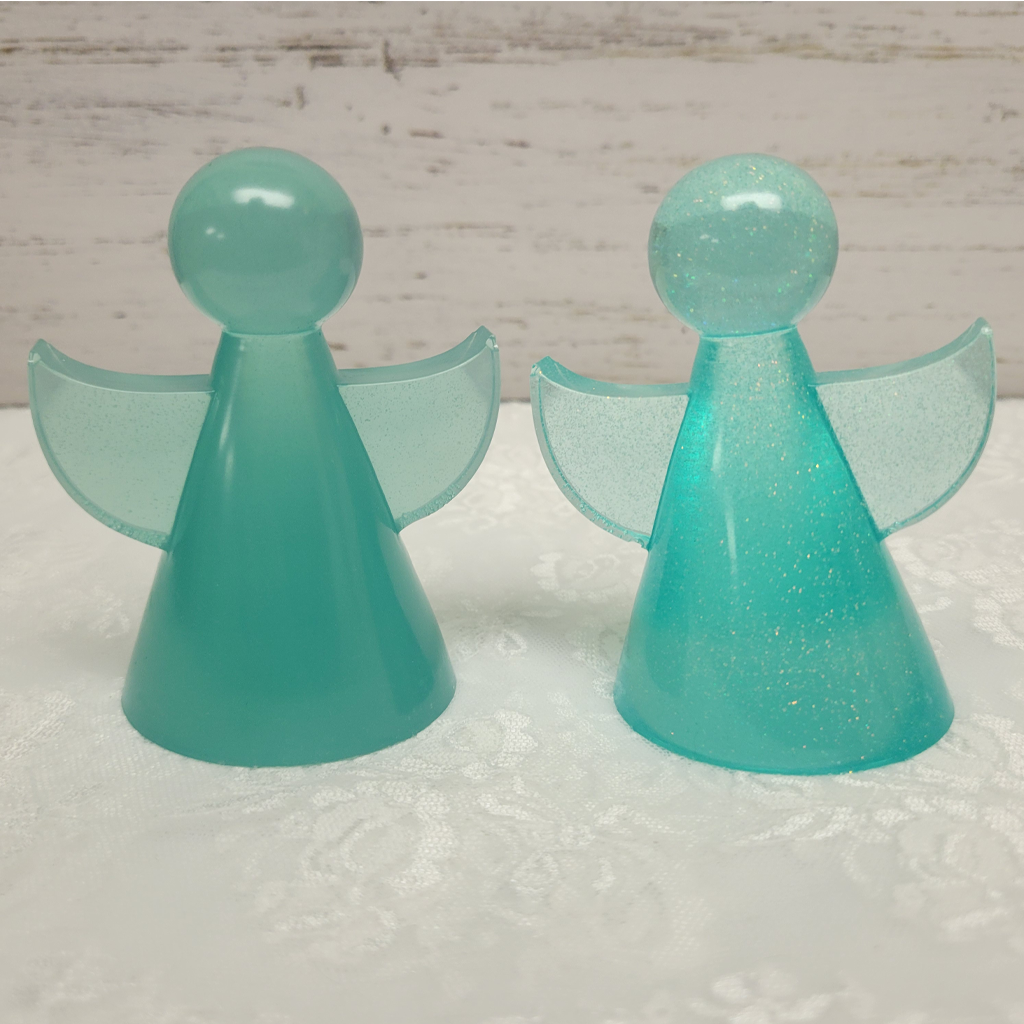 Angel Figurine Decorations, 2 Pack, Various Colors
