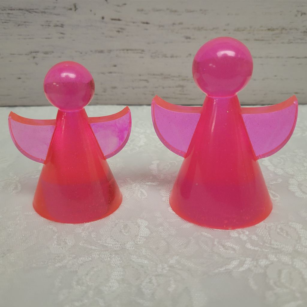 Angel Figurine Decorations, 2 Pack, Various Colors