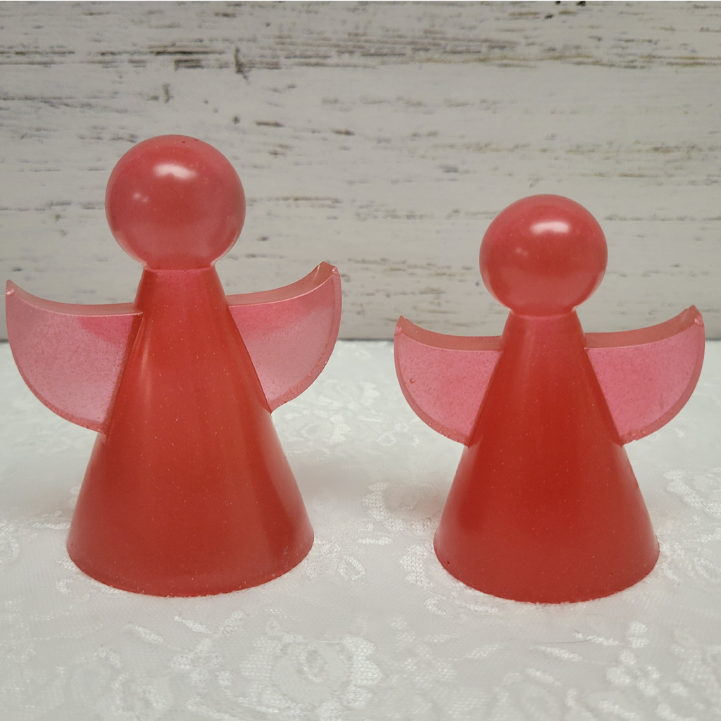 Angel Figurine Decorations, 2 Pack, Various Colors