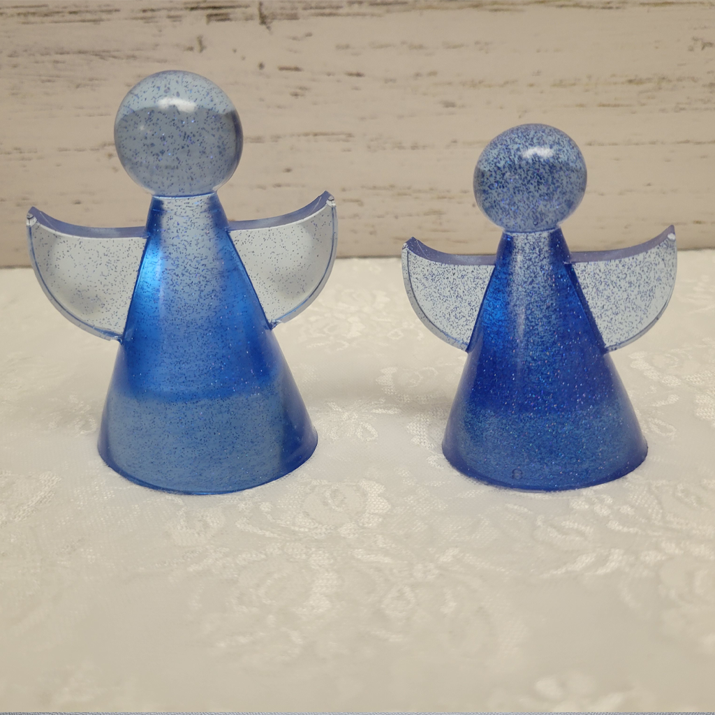 Angel Figurine Decorations, 2 Pack, Various Colors