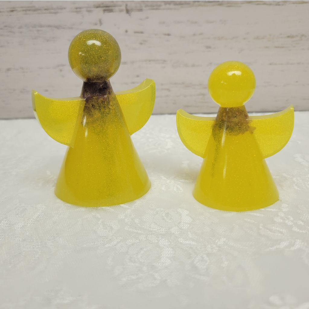 Angel Figurine Decorations, 2 Pack, Various Colors