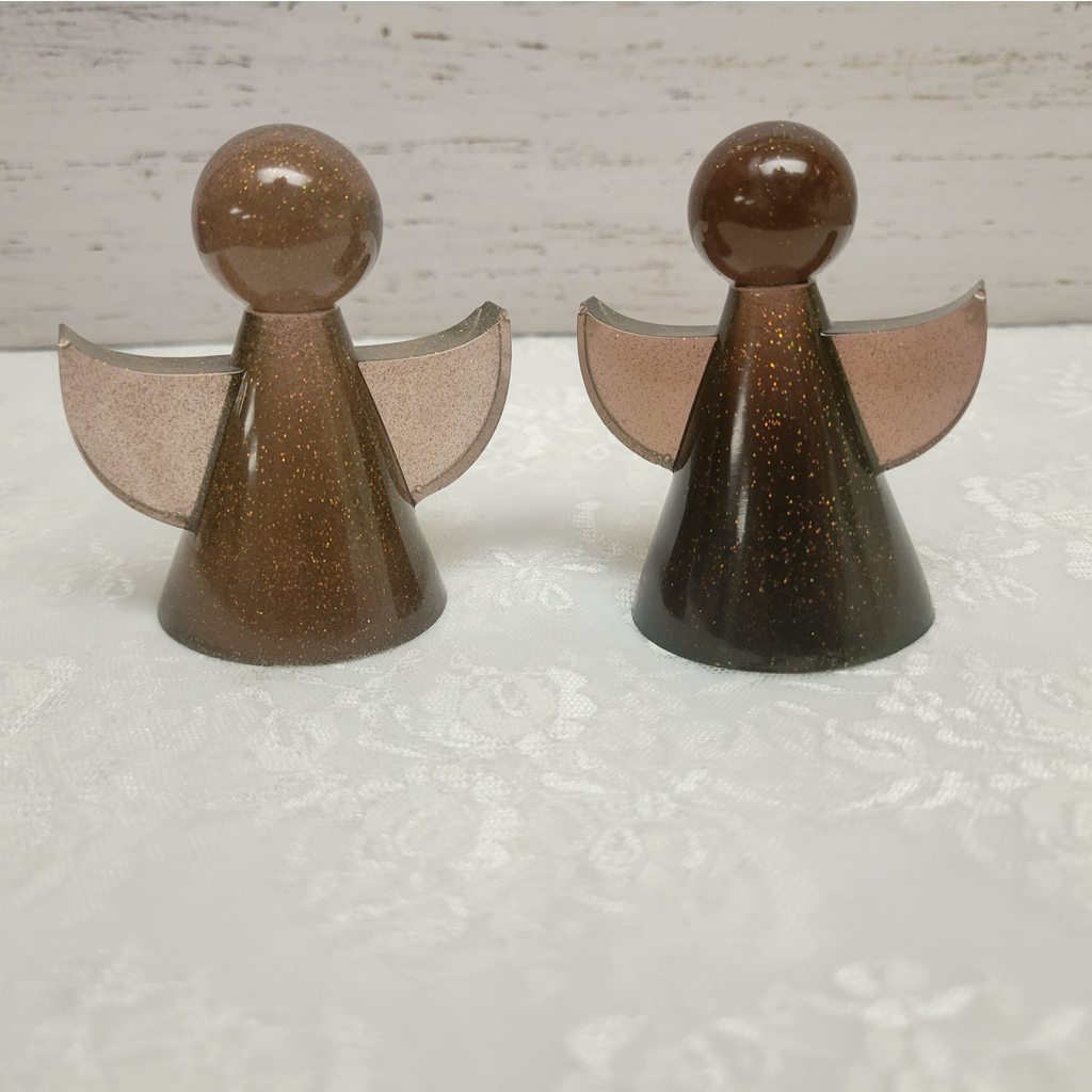 Angel Figurine Decorations, 2 Pack, Various Colors