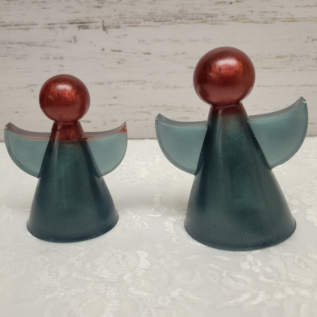 Angel Figurine Decorations, 2 Pack, Various Colors