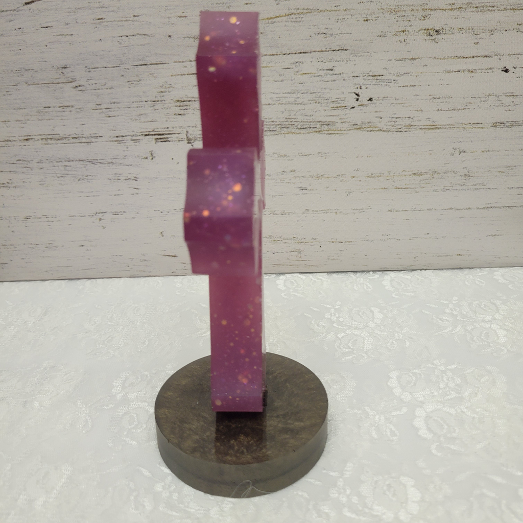 Cross, 7" with Round Stand