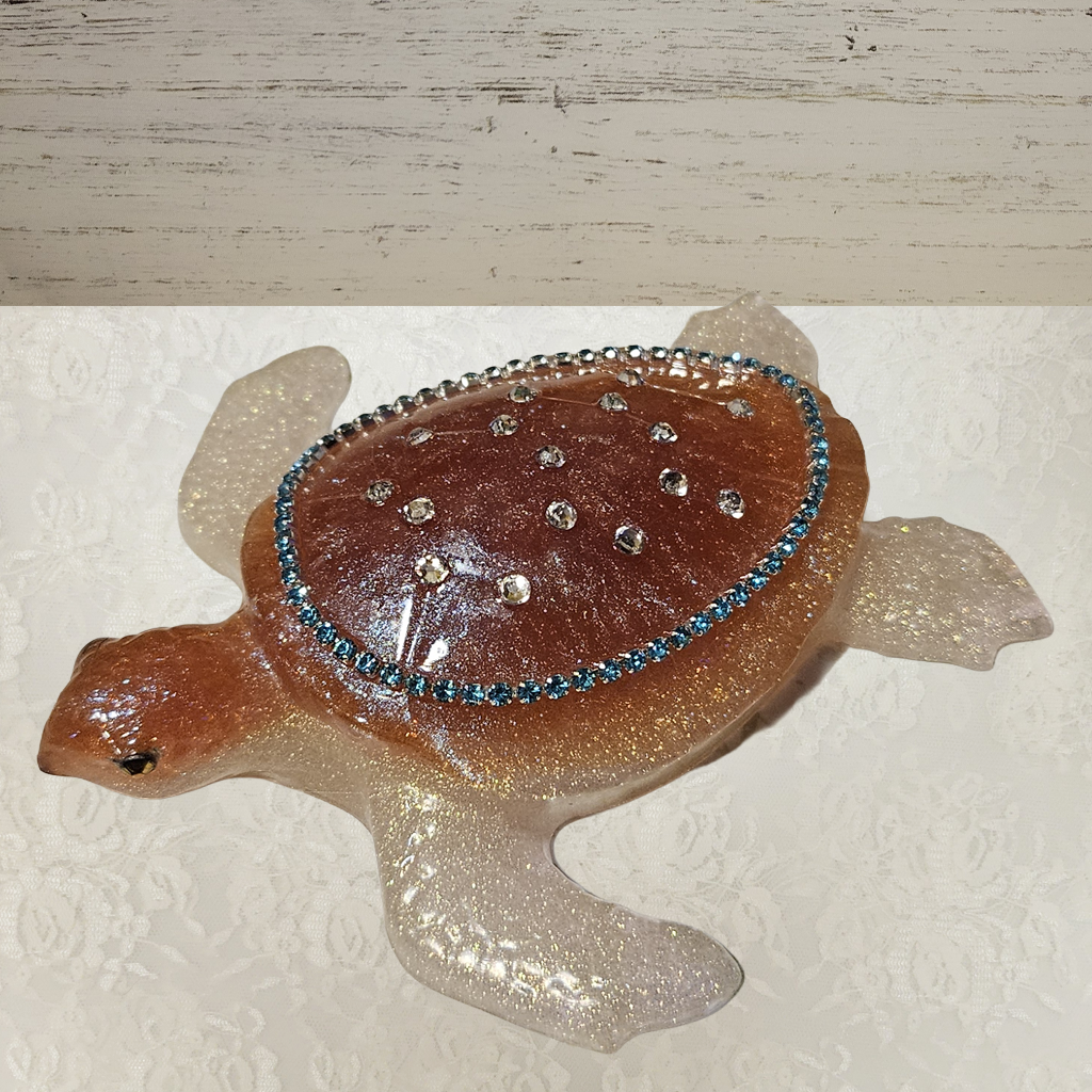 Turtle Figurines With Bling