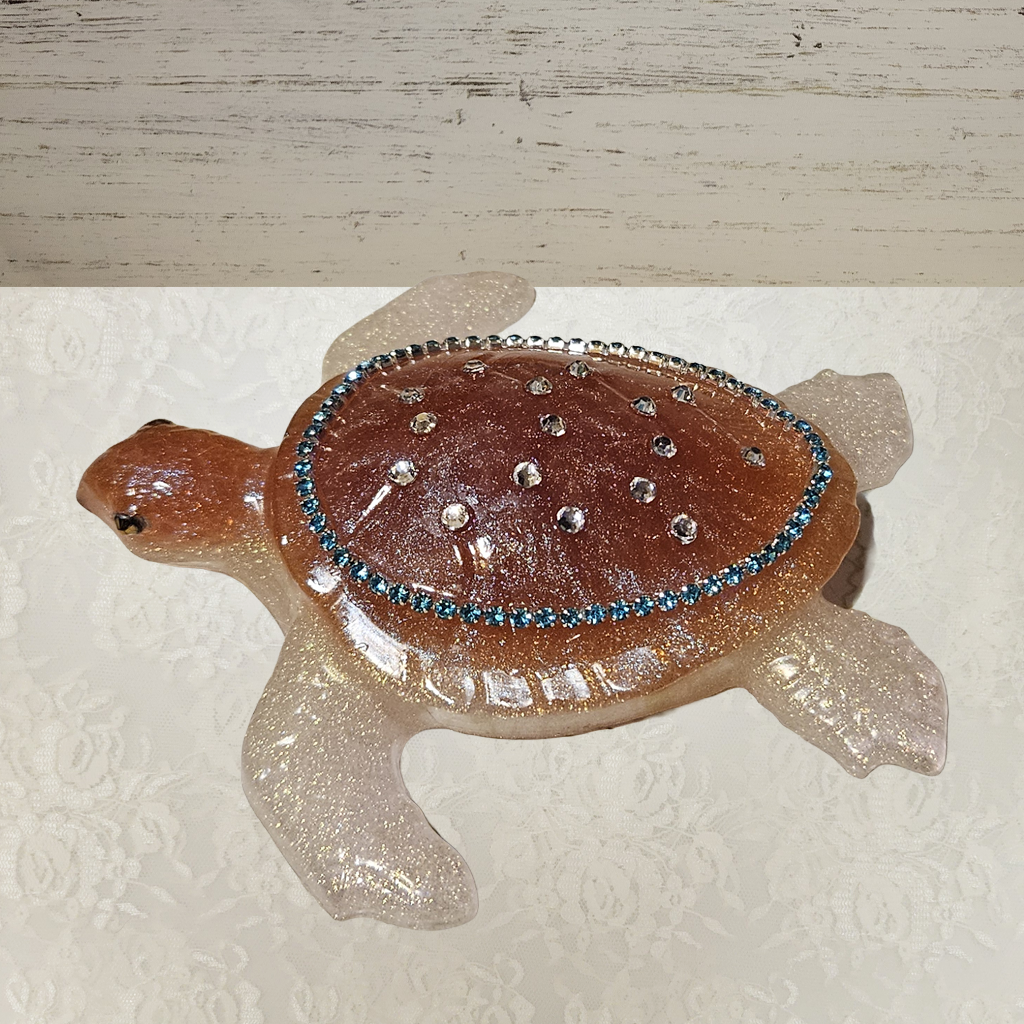 Turtle Figurines With Bling