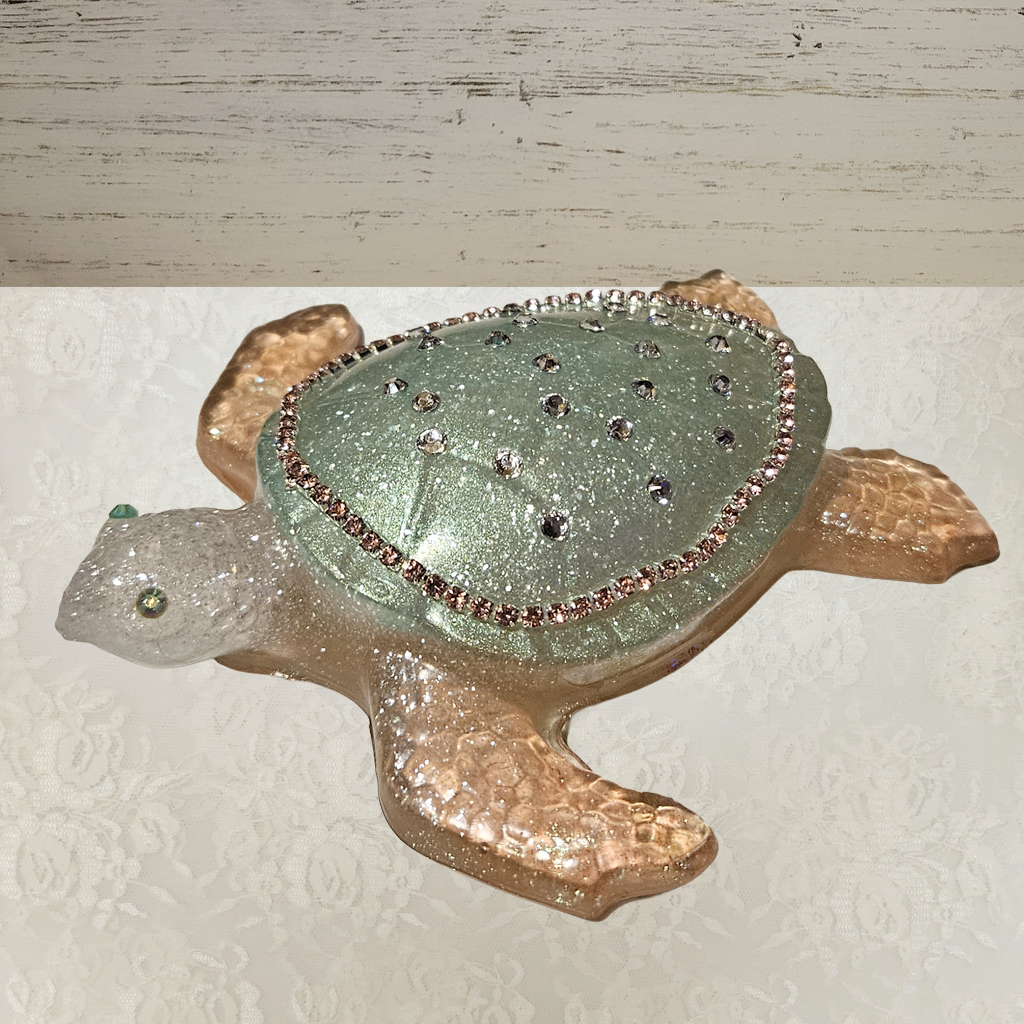 Turtle Figurines With Bling