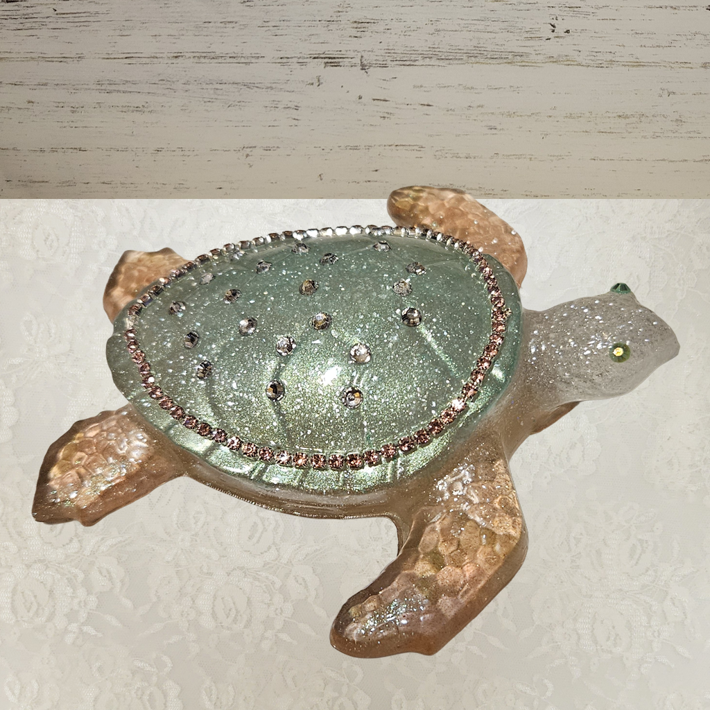 Turtle Figurines With Bling