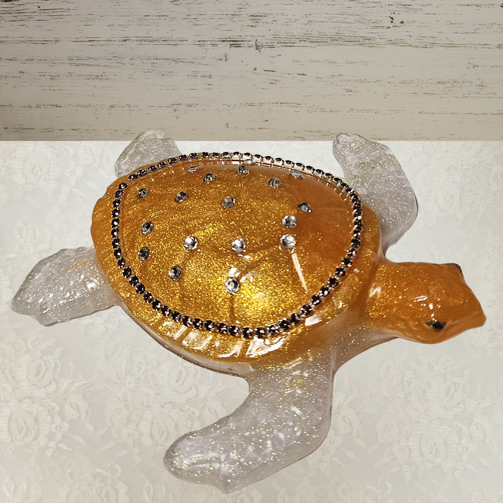 Turtle Figurines With Bling