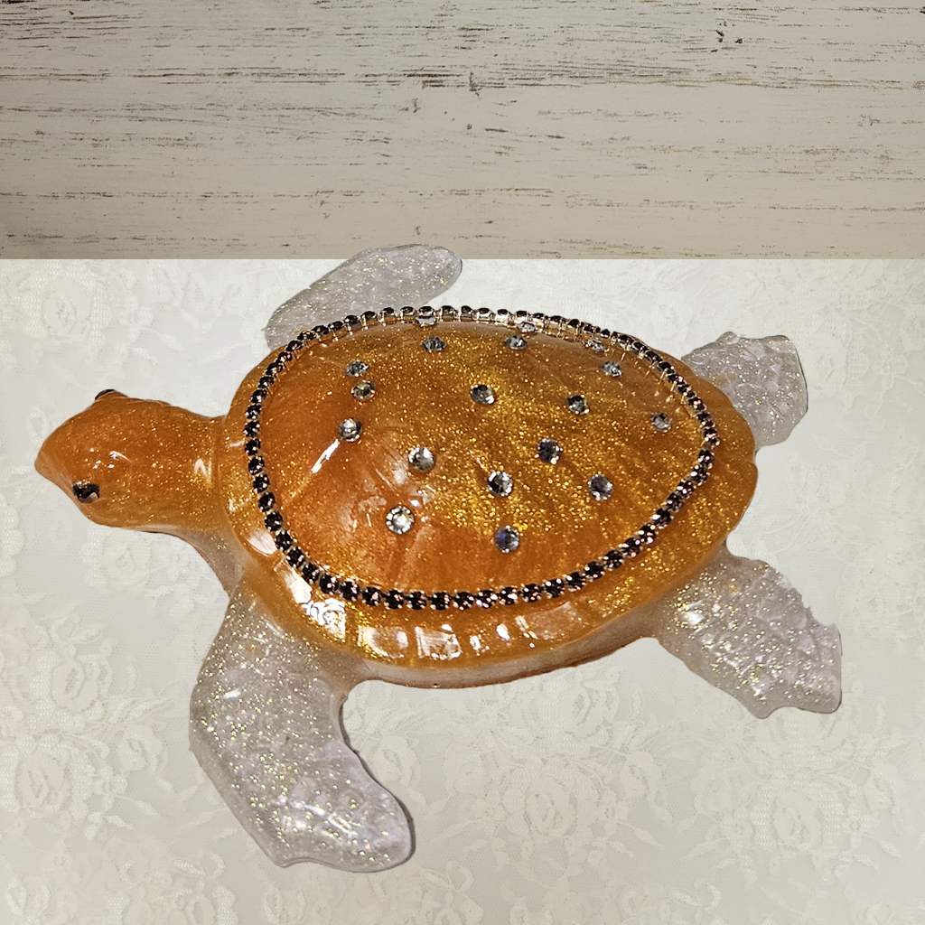 Turtle Figurines With Bling