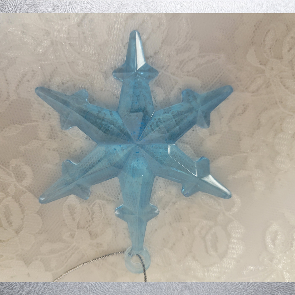 Blue Star Ornaments, 4 Pack