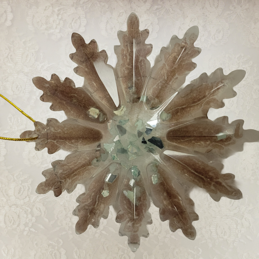 Blue Brown Star Ornaments