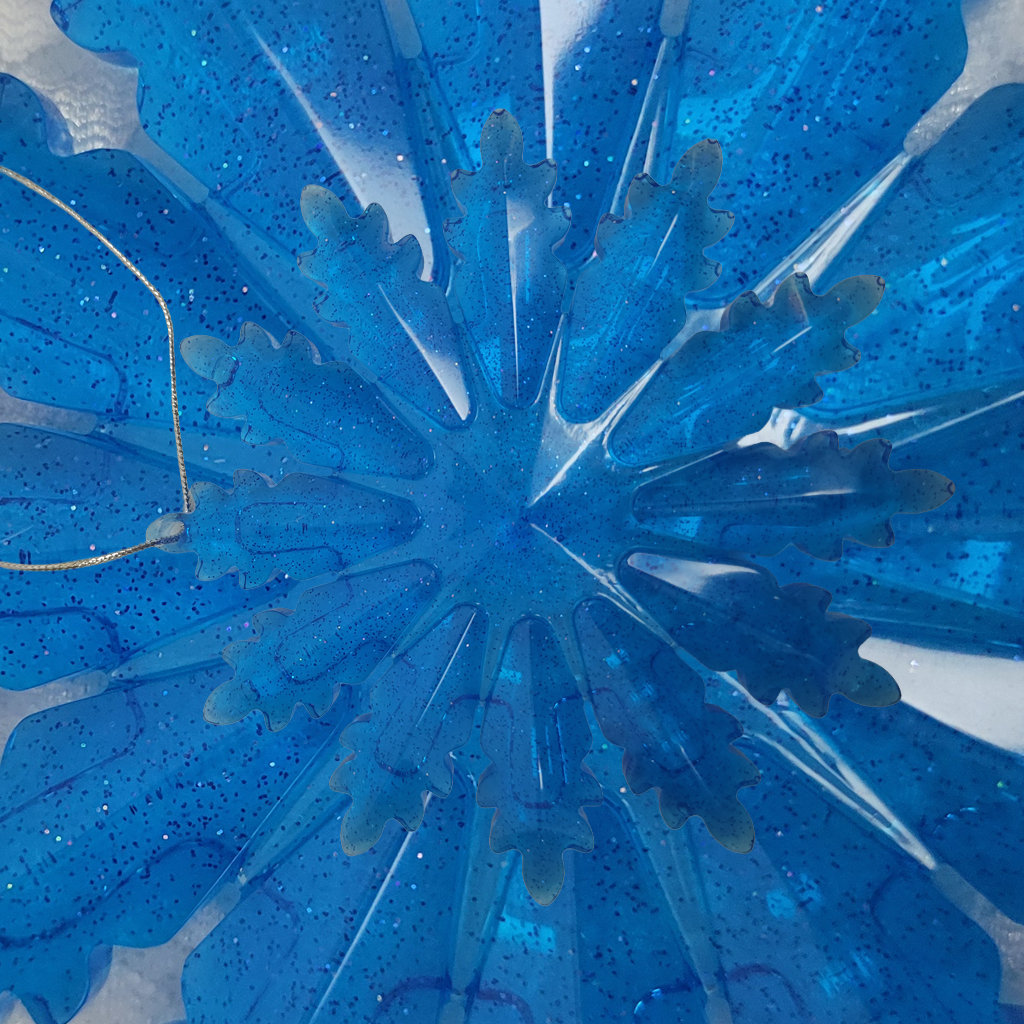 Blue Brown Star Ornaments