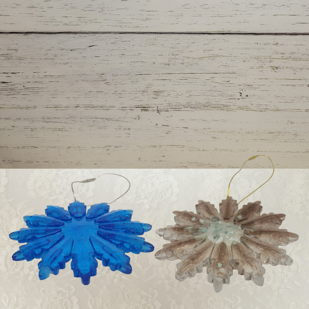 Blue Brown Star Ornaments