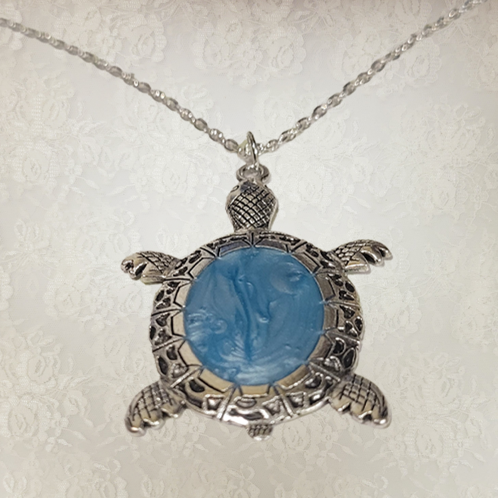 Turtle Silver and Copper Colored Necklaces