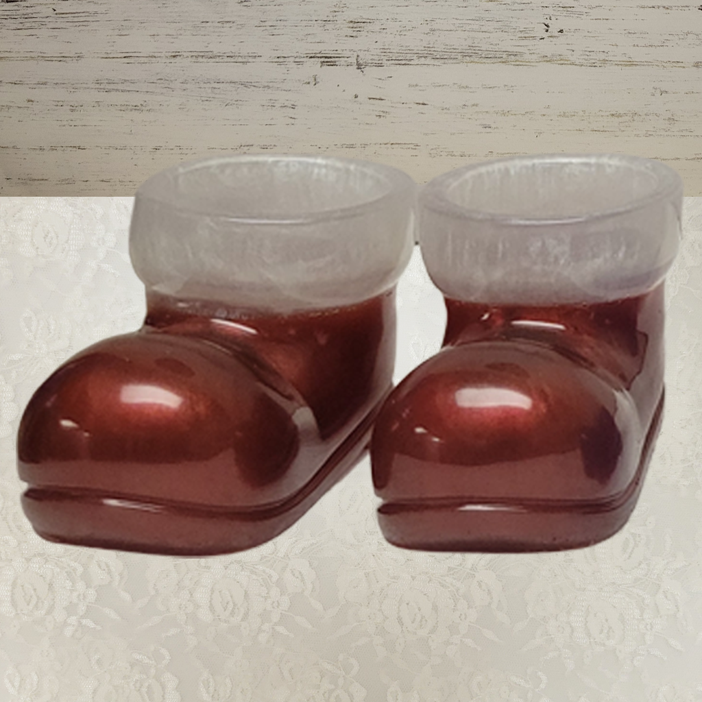 Santa Boot Candle Holder