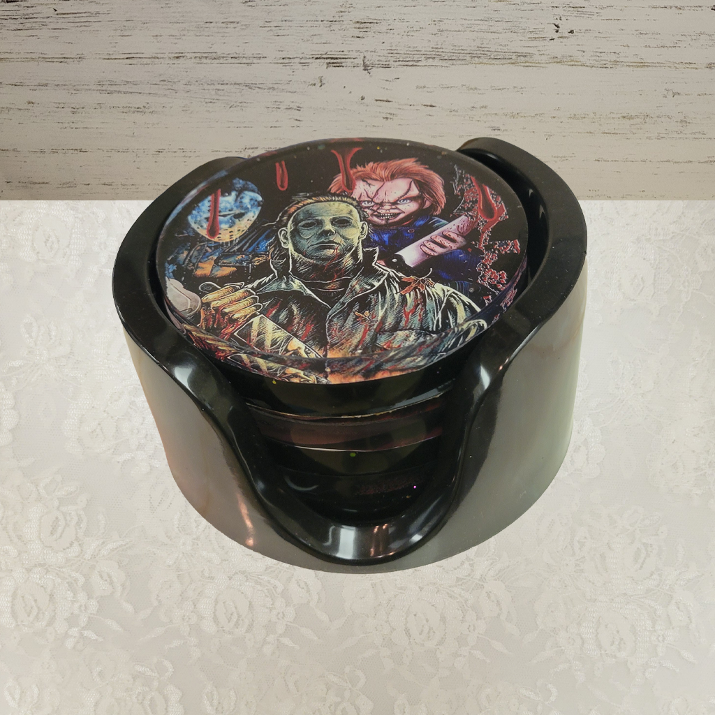 Movie Monsters Coasters plus Holder