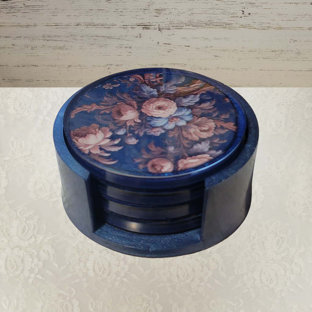 Victorian Wallpaper Coasters and Holder