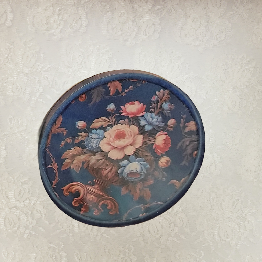 Victorian Wallpaper Coasters and Holder