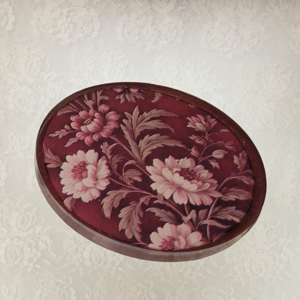 Victorian Wallpaper Coasters and Holder