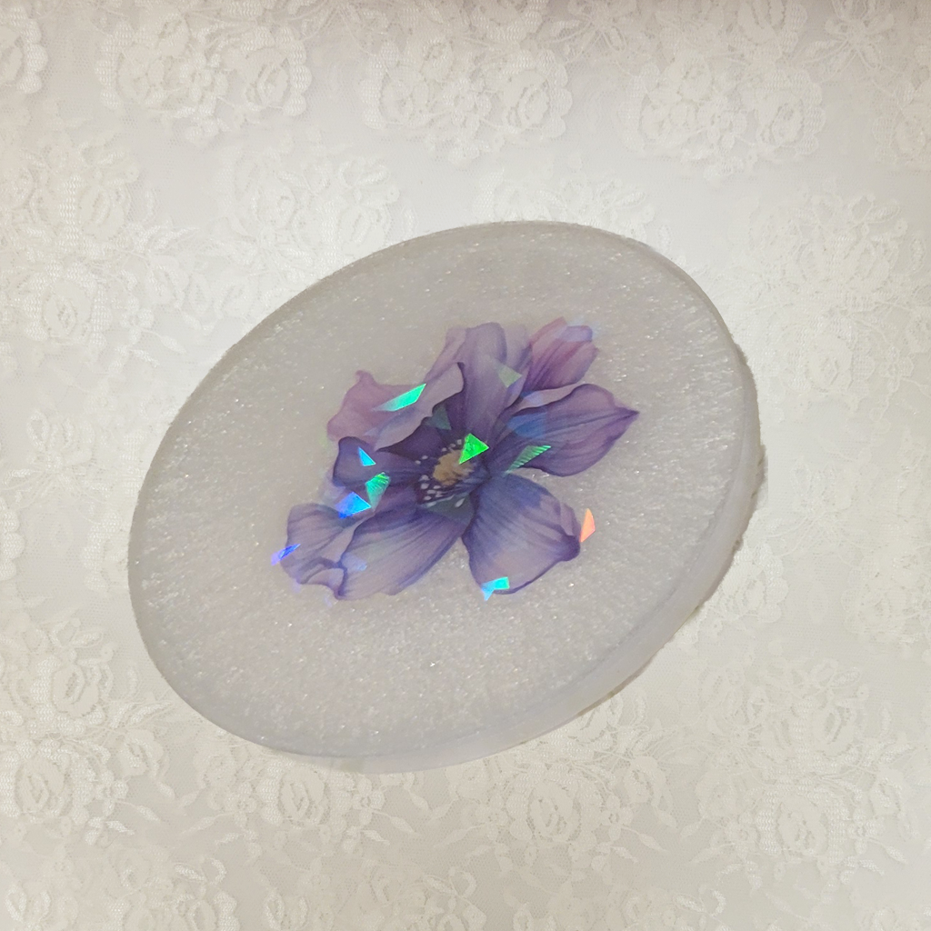 3D Flower Coasters and Holder