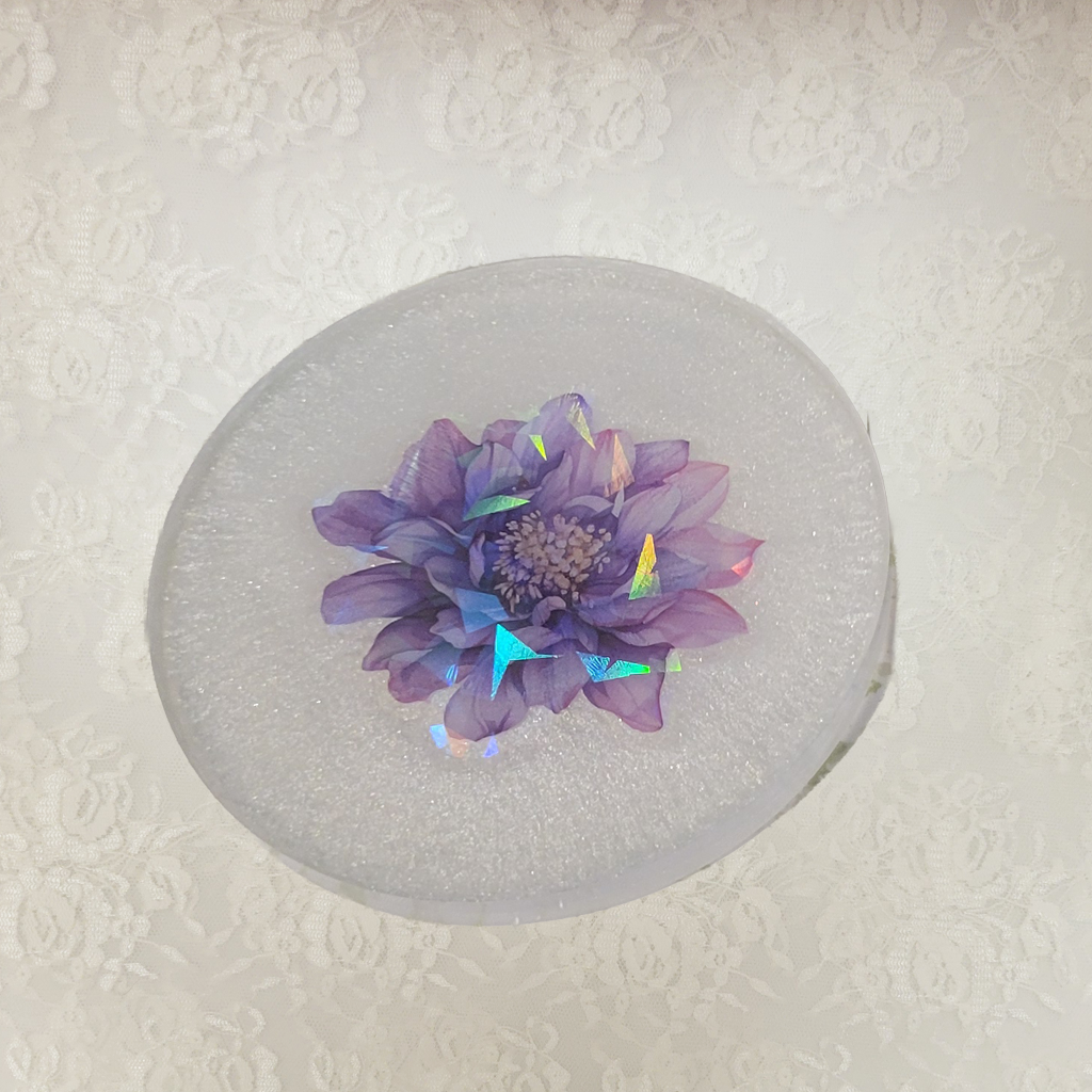 3D Flower Coasters and Holder