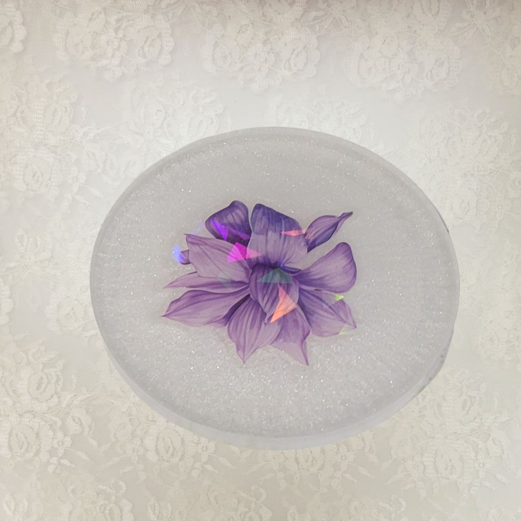 3D Flower Coasters and Holder