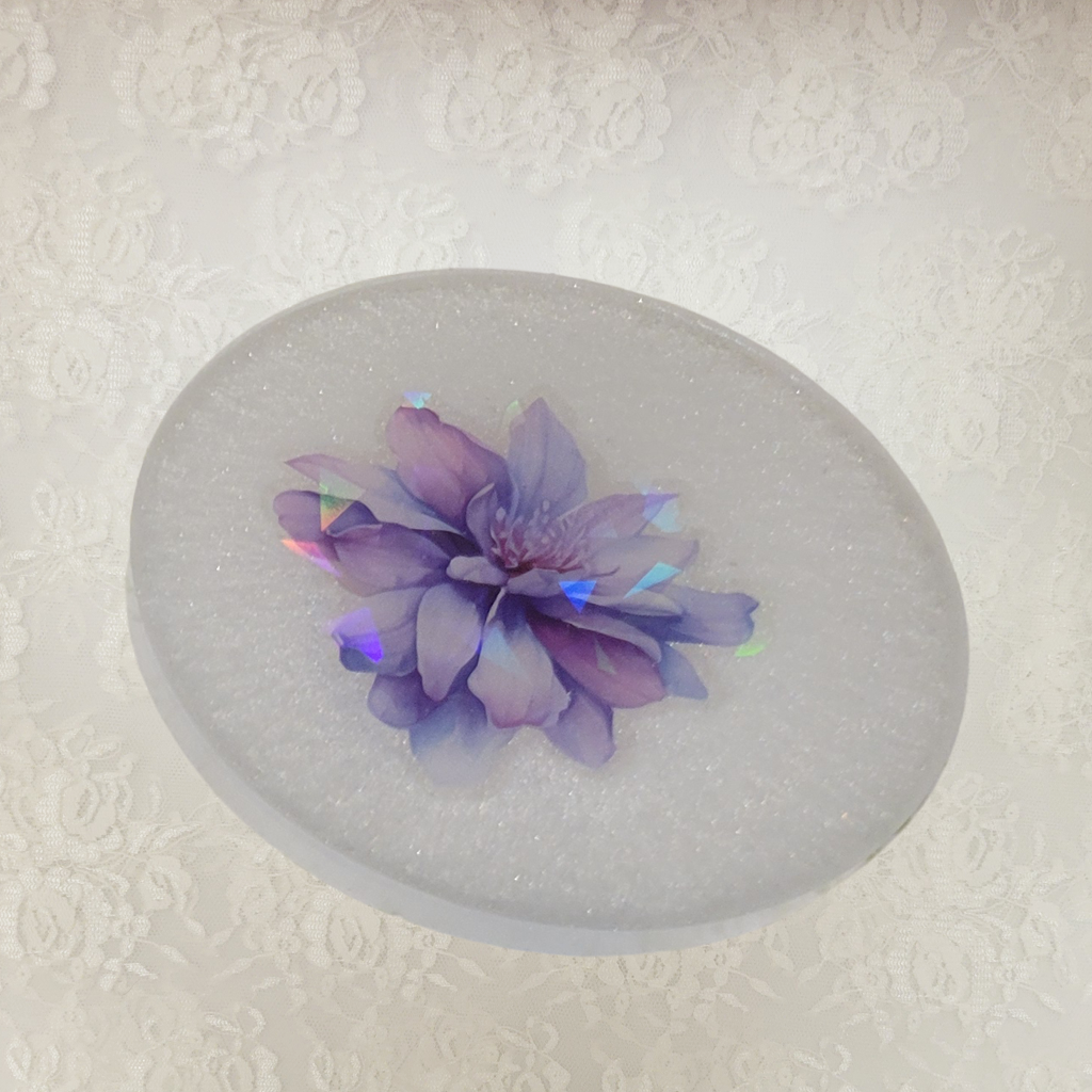 3D Flower Coasters and Holder