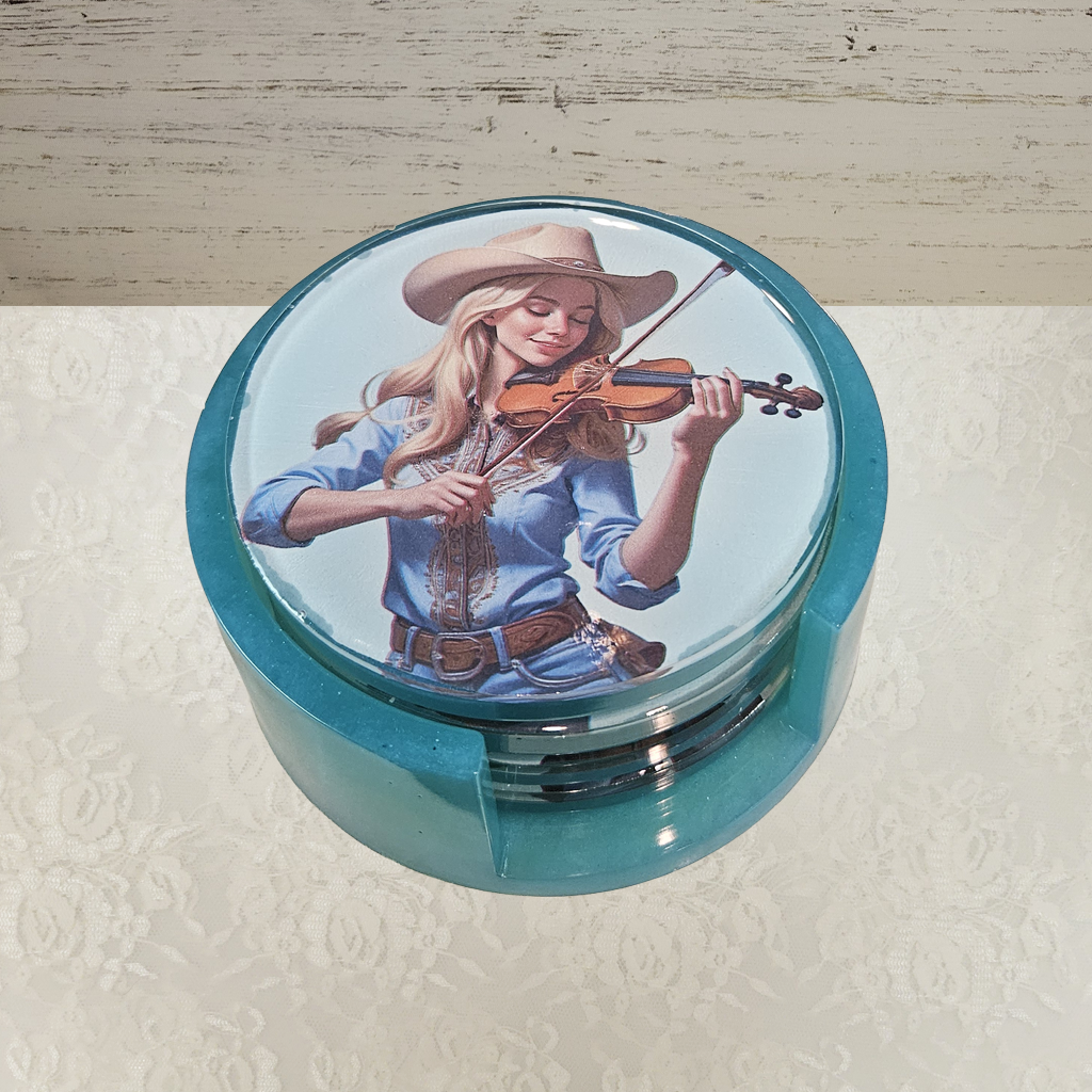 Fiddlers Coasters and Holder