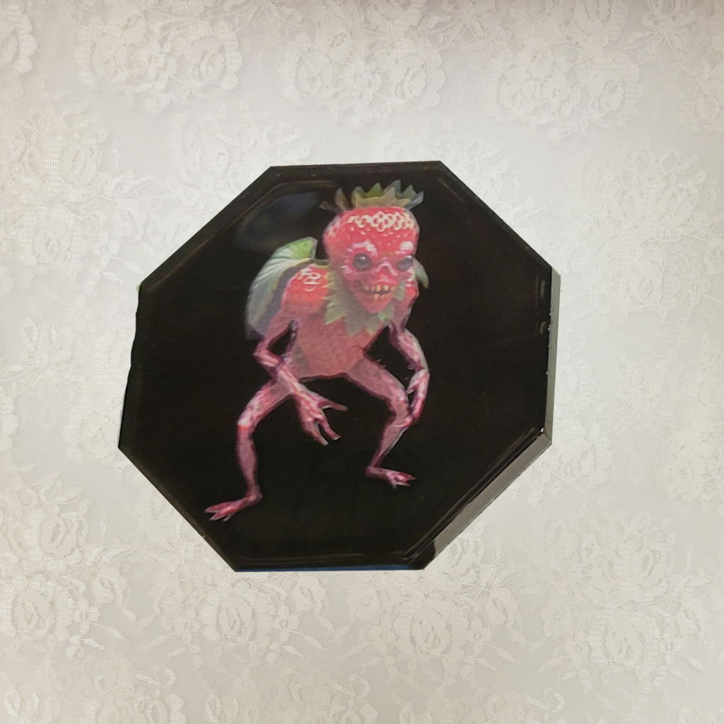 Food Creepers 5 Coasters and Holder