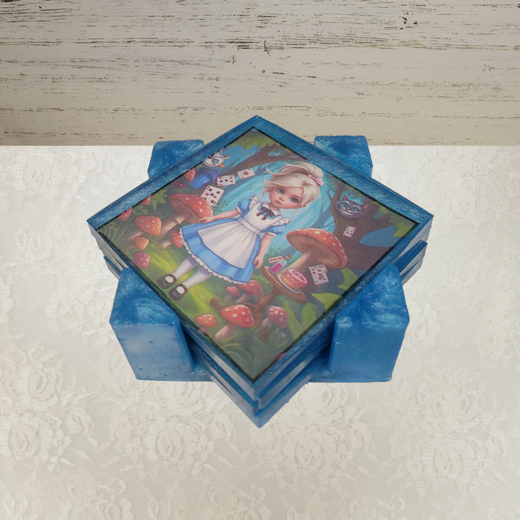 Storybook Coasters and Holder