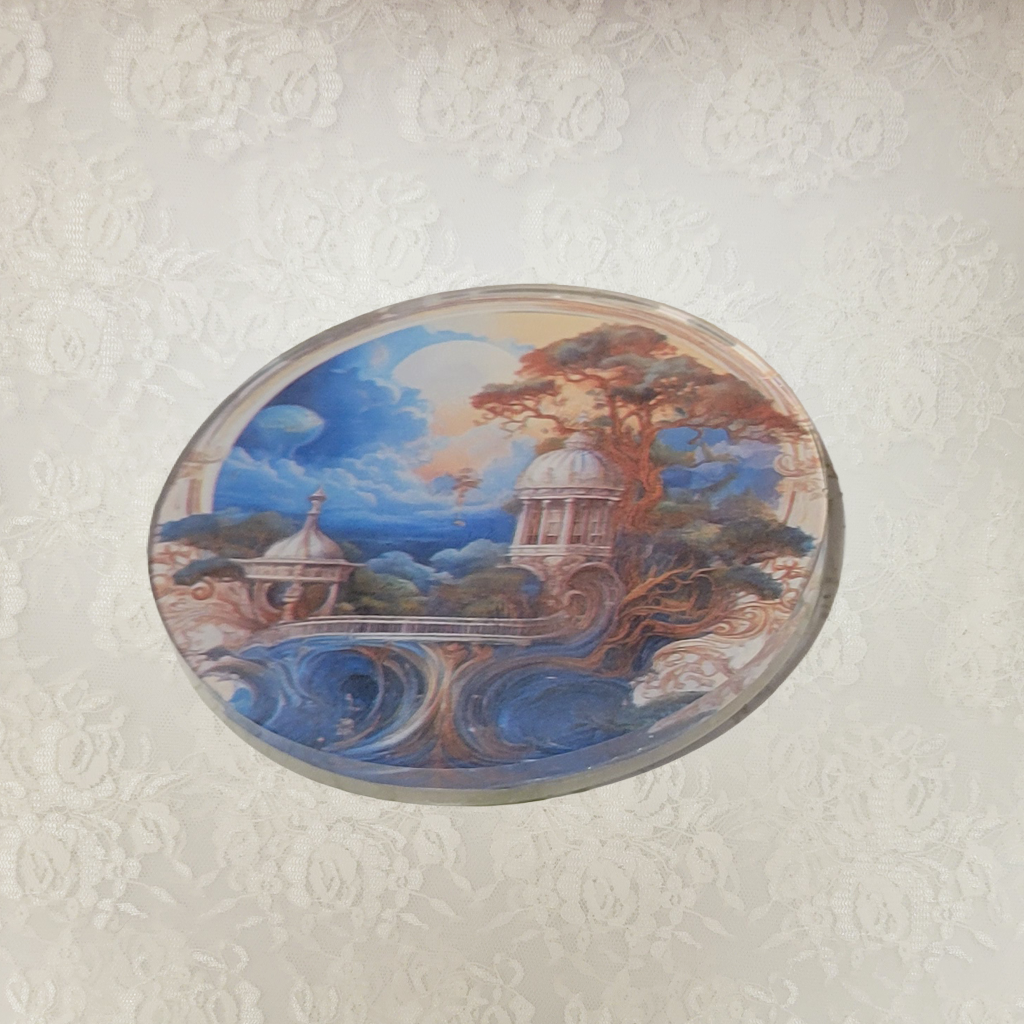 Victorian Dream Realm Coasters and Holder