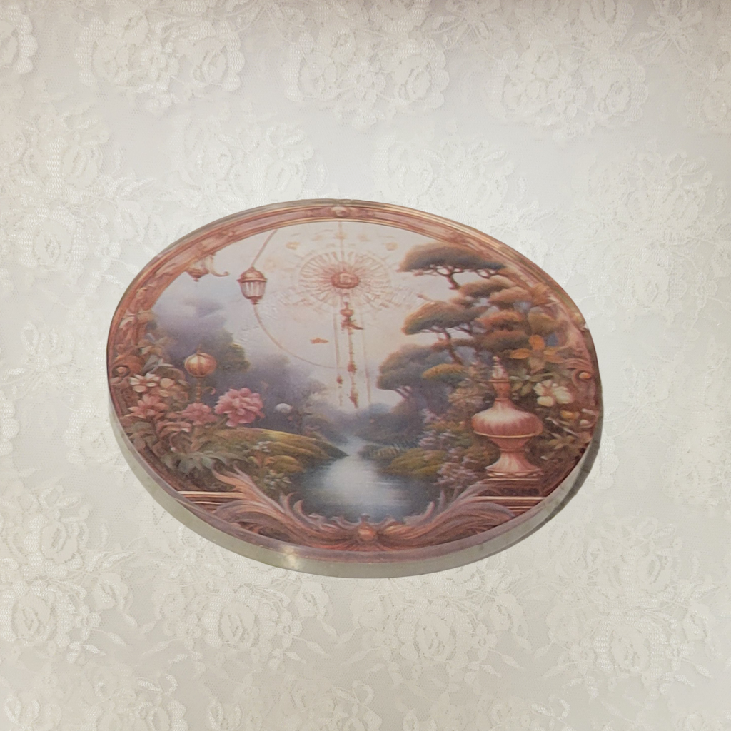 Victorian Dream Realm Coasters and Holder