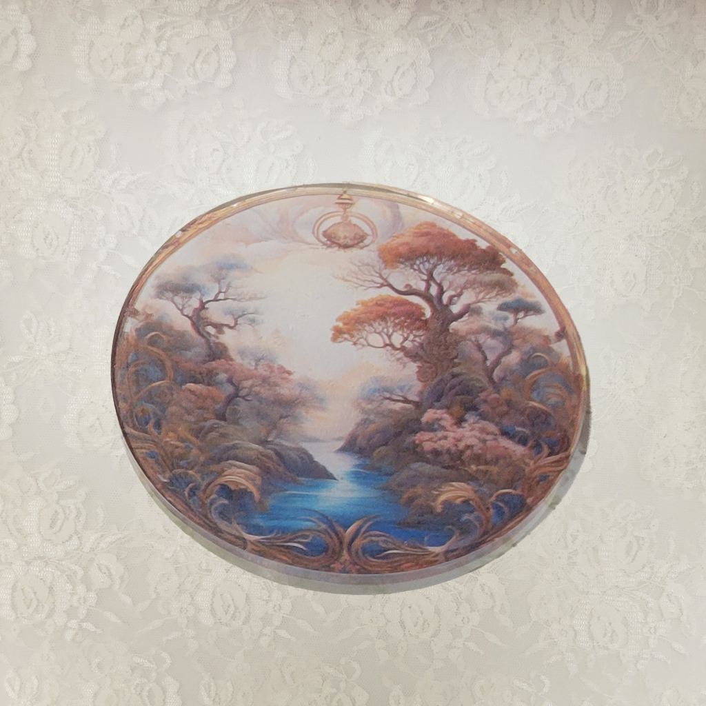 Victorian Dream Realm Coasters and Holder