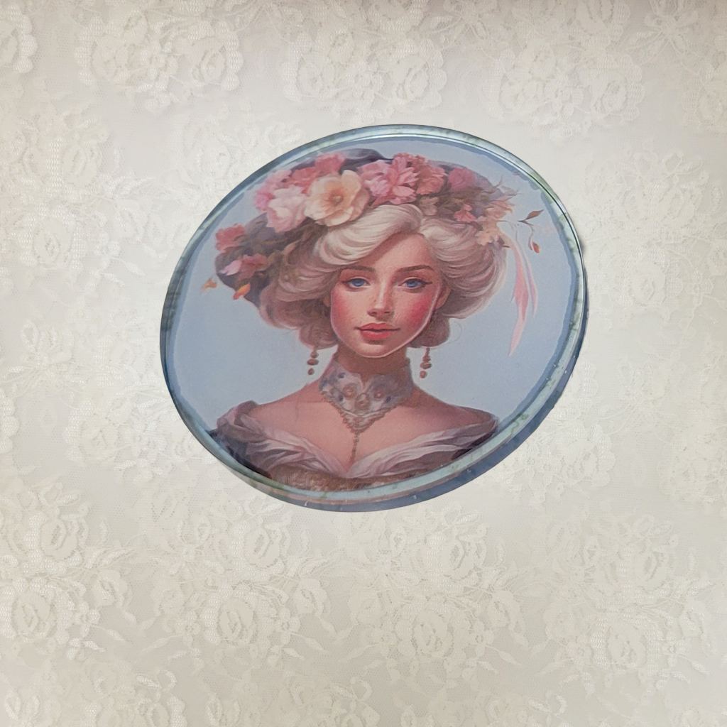 Victorian Ladies Coasters and Holder