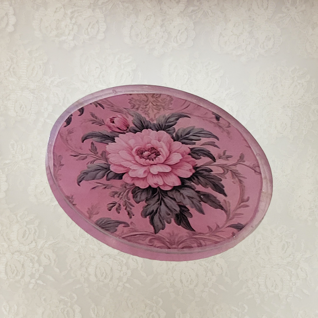 Victorian Wallpaper Coasters and Holder