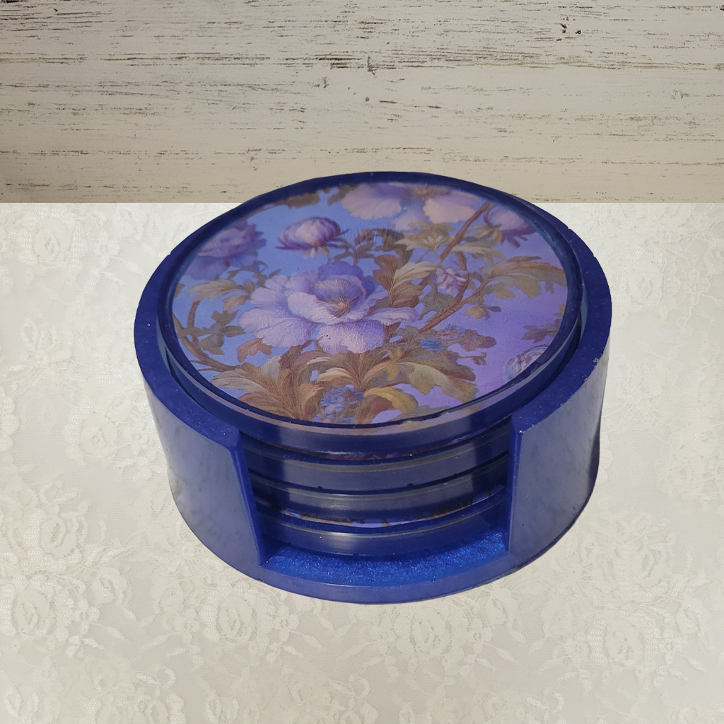 Victorian Wallpaper Coasters and Holder