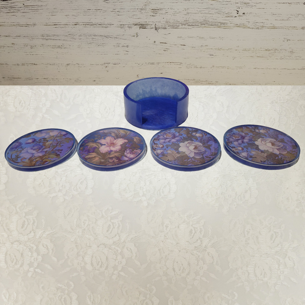 Victorian Wallpaper Coasters and Holder