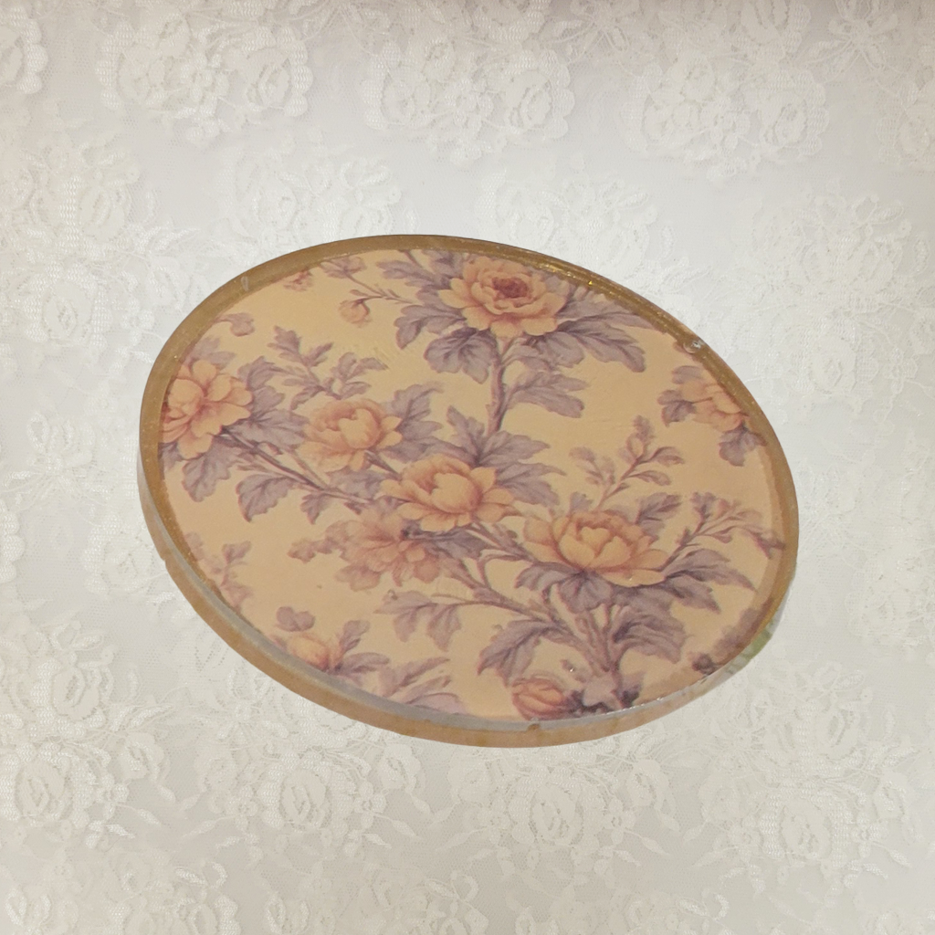 Victorian Wallpaper Coasters and Holder