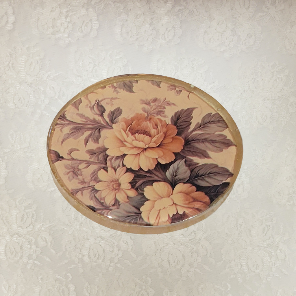 Victorian Wallpaper Coasters and Holder