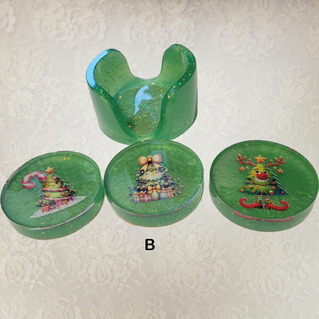 Christmas Tree Coasters