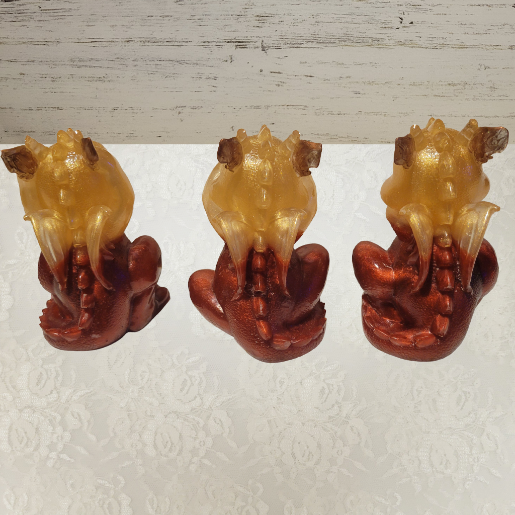 See, Hear, Speak No Evil Dragons, 3 Pack Toys
