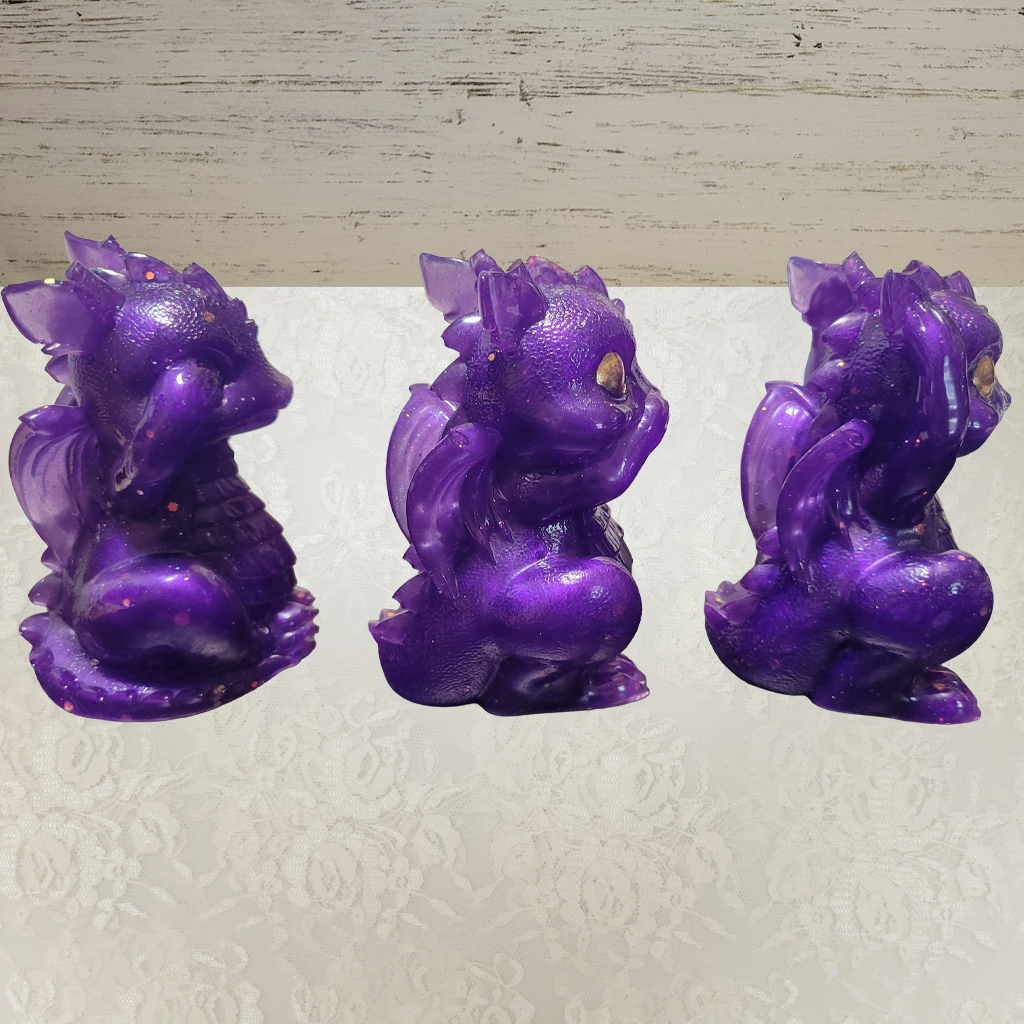 See, Hear, Speak No Evil Dragons, 3 Pack Toys