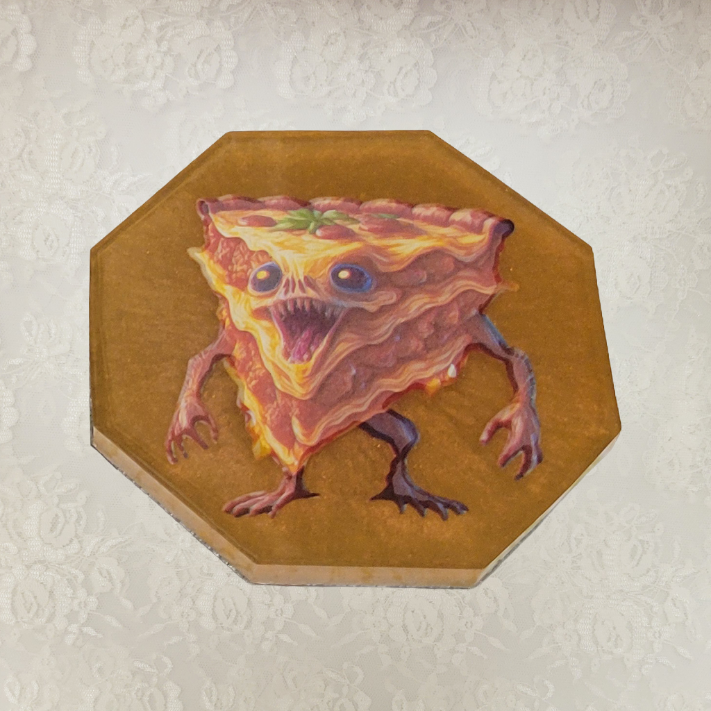 Food Creepers 5 Coasters and Holder