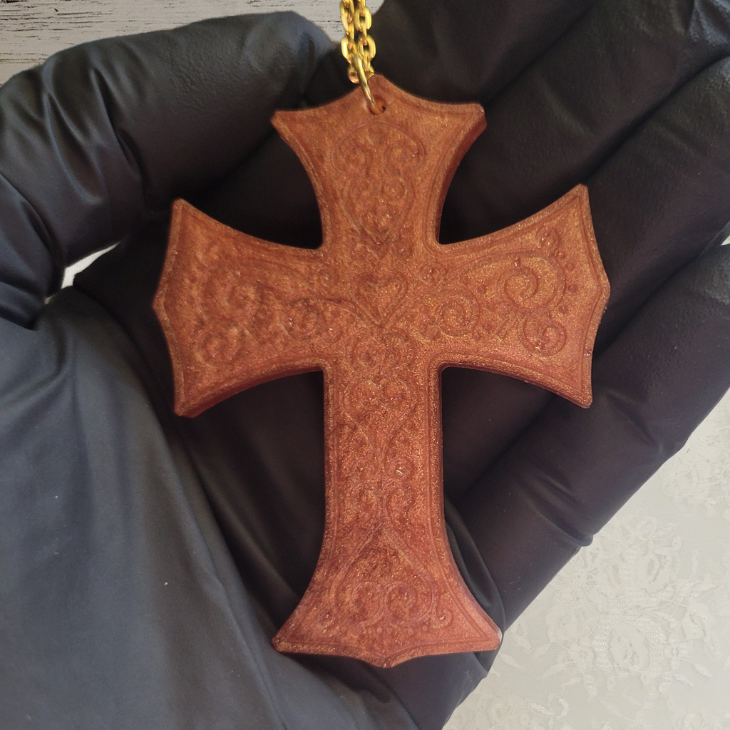 Gold Cross Necklace - Gold Chain